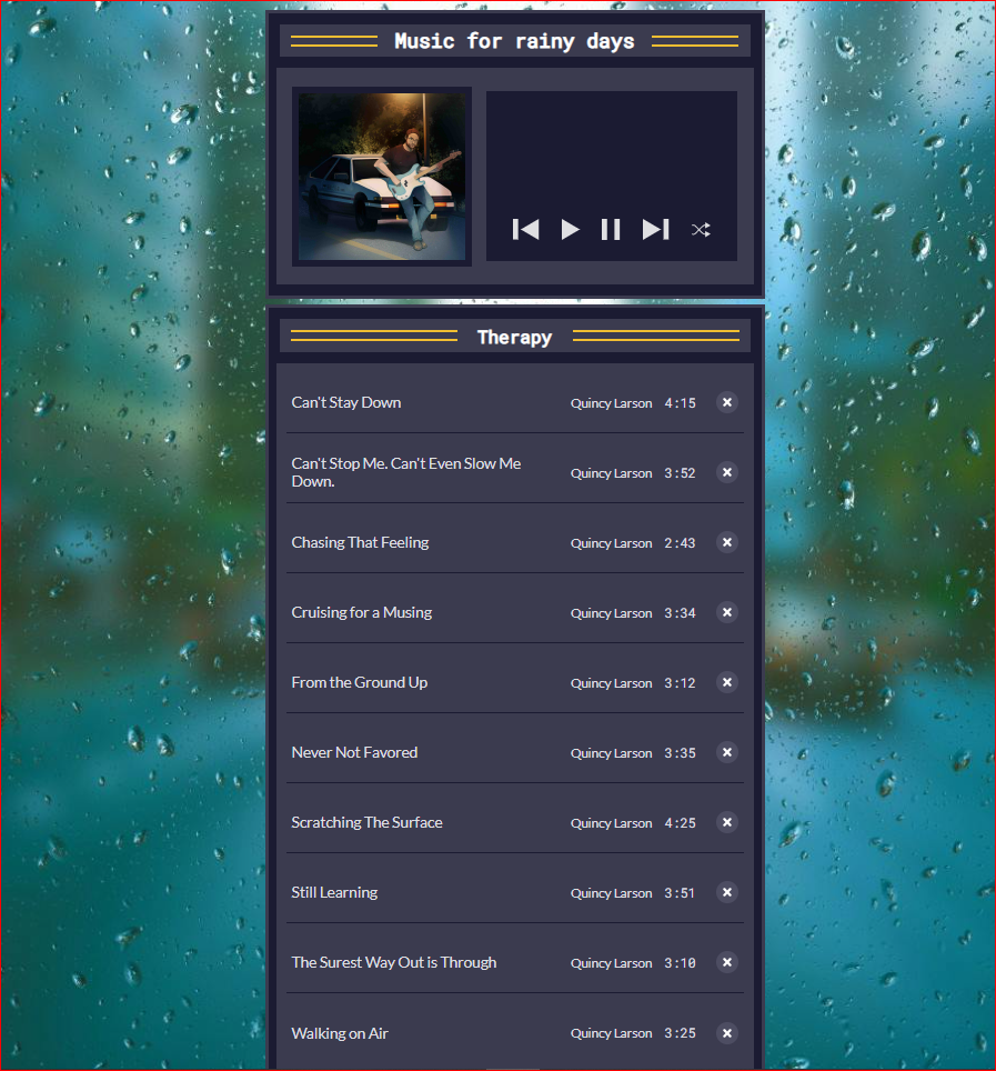 MP3 Music Player: Using string and array methods like find(), foreach(), map() and join(). It handles audio playback, manages playlists, implements play, pause, next, previous and shuffle functionalities.